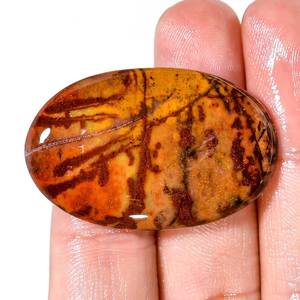 อัญมณี44ct ขัดด้านทรงรีตัดเรียบแบนเรียบเงางามขนาด38x24x5มม. ดูสง่างาม100% จากออสเตรเลีย - Product Image 1