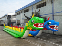 Ventes directes d'usine Eau Gonflable Poisson Volant Banane Bateau Remorquable Gonflable Dragon Bateau