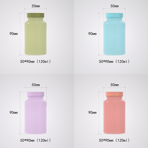 Emballage de haute qualité pour pilules et capsules de médicaments, transparent et givré, en gros, 120 ml, flacon pour vitamines - Product Image 2