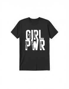 T-shirt Girl Power da donna, casual, girocollo, 100% cotone, camicia femminista, vestibilità regolare, stampa con lettere, per tutte le stagioni - Product Image 1