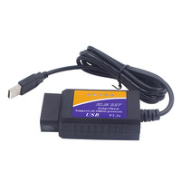 Harnais USB V1.5 avec lecteur CD-ROM, détecteur de pannes automobile OBD2, détecteur informatique OBDII, indice de protection IP66, noyau en cuivre, 12V