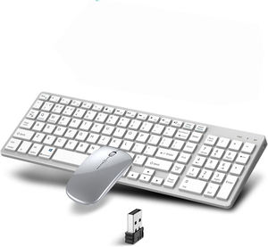 Custom Clavier Et Souris Sans Fil Wireless <b>Keyboard</b> Mouse Set White Color Wireless Color Changing <b>Keyboard</b> and Mouse - Product Image 1