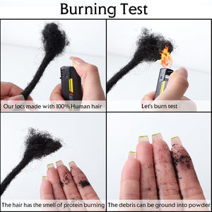 Cheveux Naturels-Extensión de rastas de cabello humano artificial de color degradado, pelo humano barato | Meches Humain En <span class=keywords><strong>Gros</strong></span> - Product Image 4