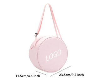 Bolso Bandolera Personalizado con Logotipo para Mujer, Bolso Circular de Nailon con Cremallera, Correas de Hombro Ajustables con Nudo, Regalo Promocional - Product Image 2