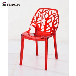 Silla apilable de plástico para exteriores, muebles modernos de plástico de <span class=keywords><strong>polipropileno</strong></span> blanco, <span class=keywords><strong>diseño</strong></span> romántico, bonsái, 2023 - Product Image 1