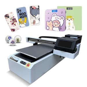 Siheda Easy to Use Gigabit Interface XP600 * 2 UV LED Flatbed Printer with White Ink Stirring Function