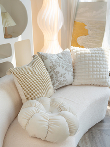 Ánh Sáng Sang Trọng Polyester Sang Trọng Màu Trắng Sữa Mềm Ném Gối Bìa Gối Đối Với Trang Chủ Khách Sạn Trang Trí Nội Thất Sofa Phòng Ngủ Đệm - Product Image 2