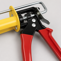 Pistola de calafateo industrial de metal y caucho, manual, con fuente de alimentación neumática, personalizable OEM, herramienta manual para sellador, herramienta de ferretería