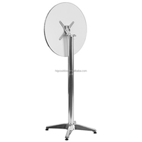 Table de camping pliable en aluminium pour les fêtes en plein air, les restaurants et les bars