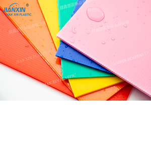 Waterproof PP correx corrugated plastic corflute hollow board sheet