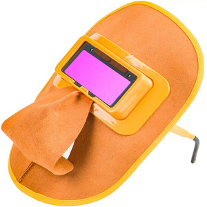 Masque de soudage automatique à obscurcissement solaire en cuir, demi-visage, protection contre l'arc électrique - Product Image 2