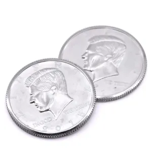 1pc Expanded Shell Half Dollar (<span class=keywords><strong>Head</strong></span>) Magic Tricks Apparaissant Vanish Coin Magie Accessoires Close Up Gimmick Prop Illusion - Product Image 1