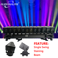 FLYSTARLITE 800W RGBW 4-in-1 LED Moving Head Light mit DMX512-Steuerung, Strobe-Zoom-Bar für Nachtclub, DJ, Konzert, Hochzeit, KTV