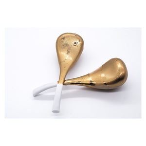 2 pièces globes de glace pour le visage en acier inoxydable forme de massage ergonomique, bâtons de Cryo de soins de la peau idéaux fournitures d'esthéticienne globes de refroidissement - Product Image 3