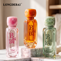 Flacon de parfum vide coloré avec logo personnalisé, 50 ml, 100 ml, flacon de parfum en verre à sertir avec bouchon