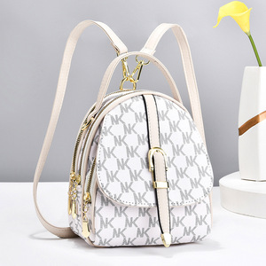 Hot Sale Luxury Mini PU Leather Waterproof Women's School <b>Backpack</b> Zipper Closure Fashion Purses Girls <b>Ladies</b> All Seasons - Product Image 2