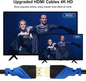 Pour câble <span class=keywords><strong>3D</strong></span> certifié haute vitesse pour HDMI 2.0 Ultra HD 4K 60Hz 18GBPS pour caméra de projecteur HDTV moniteur domestique 1m 2m 5m tailles <span class=keywords><strong>Ava</strong></span> - Product Image 5