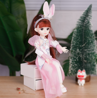 Poupée princesse à habiller DIY - Modèle miniature en plastique de 30 cm avec cheveux personnalisables - Coffret cadeau unisexe pour anniversaire