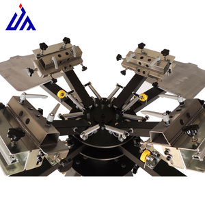 4 Màu 4 Trạm Tshirt Carousel Quần Áo Máy Tính Để Bàn Mhm T-shirt Quay Lụa Màn Hình Máy In Cho Dệt May - Product Image 3