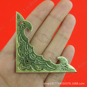 B2692 Protector de Esquina 58x5.3mm, Chapado en Hierro, Estilo Antiguo, Forma de Murciélago, para Caja de Embalaje, Soporte Decorativo de Esquina, Nuevo Estilo Chino - Product Image 3