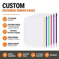 Pochette de classement personnalisée multicolore avec fermeture éclair, étanche, pour passeport, documents professionnels, reçus, format lettre, pour classeur