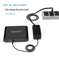 Batterie externe portable NEJIFU pour ordinateur portable, chargeur 25000 mAh 19V/19.5V/20V, compatible Dell, HP, Macbook Pro
