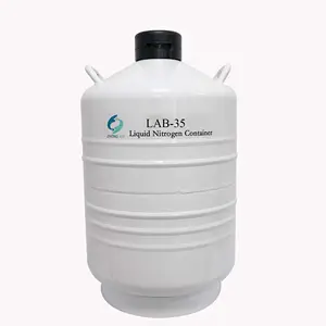 Empty Aluminium Container Extremely Low Temperatures Liquid Nitrogen Tank