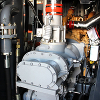 La foreuse à compresseur de mine diesel a utilisé l'exploitation minière à compresseur d'air diesel haute pression APCOM 18bar 17m3 600cfm