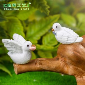 Micro-paesaggio in muschio Weij, grazioso uccellino che si nutre, accessori decorativi fai-da-te per giardinaggio, mini ornamenti da appendere - Product Image 5