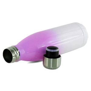 <span class=keywords><strong>Bouteille</strong></span> d'<span class=keywords><strong>eau</strong></span> en acier inoxydable en forme de <span class=keywords><strong>charbon</strong></span> de 500ml Bouteilles thermos dégradées à sublimation personnalisée - Product Image 3