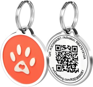 สร้อยคอรหัส QR ของสัตว์เลี้ยงทำจากซิลิโคนที่ทันสมัยสำหรับสัตว์เลี้ยงขนาดกลางขนาดใหญ่สร้อยคอรูปสัตว์ส่วนบุคคล - Product Image 6