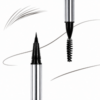 Crayon à sourcils liquide naturel anti-transpiration, double embout, longue tenue, marque privée