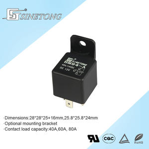 SINETONG BM94 12V 24V Auto Relé SPST SPDT 4 Pin 40A Impermeable Universal Auto 12 voltios Relé - Product Image 2