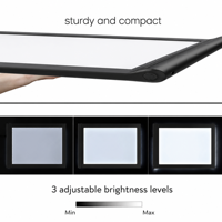 A4 Tragbares Diamant-Malerei LED-Lichtpad für Künstler zum Basteln, Skizzieren, Designen, Animieren, Kalligrafieren mit Dimmbarer Helligkeit