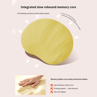 YUE RISE Coussin de maternité ergonomique en mousse à mémoire de forme, réglable, souple, en forme de coquille, pour le soutien des jambes et du ventre, idéal pour les dormeurs latéraux
