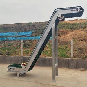 Hellende Pvc-Bandtransportband Z Type Met Baffle En Zijgeleider Om Biomassa-Deeltje Te Transporteren - Product Image 2