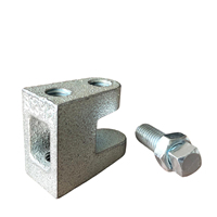 Collier de serrage pour poutre en fonte ductile 3/8 1/2 pouce M10 M12 QT450, acier structurel H-I homologué FM, support sismique Shengri