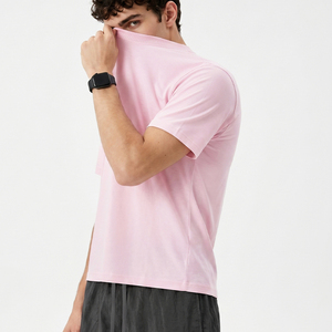 T-shirt a tinta unita, vestibilità ampia, traspirante, ad asciugatura rapida, manica corta, comfort rilassato, disponibile in pronta consegna e personalizzabile OEM. - Product Image 3