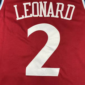 Amerikaans Basketbalshirt #0 Westbrook #1 Verharden #<span class=keywords><strong>2</strong></span> Leonard #13 George Gestikte Basketbaltrui - Product Image 1