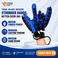 Gants électriques d'exercice robotisé pour les mains Leyidi Mirror, certifiés ISO, pour l'entraînement quotidien des doigts des utilisateurs souffrant d'hémiplégie suite à un AVC