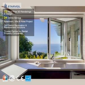 Ventana Plegable de Vidrio para Proyecto Residencial <span class=keywords><strong>Jordan</strong></span>, Sistema de Ventana Plegable de Aluminio con Diseño Multipanel - Product Image 3