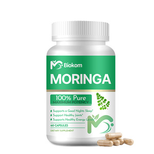 Prezzo all'ingrosso OEM Private Label 60 miglior HALAL 100% puro organico Moringa foglia estratto in polvere capsula di erbe integratore per la vendita - Product Image 1