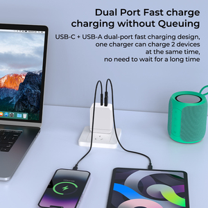 Chargeurs USB C rapides 30W avec affichage, <span class=keywords><strong>chargeur</strong></span> USB C mobile type C pour téléphone Apple, adaptateur de charge pour téléphone avec arrêt automatique - Product Image 6