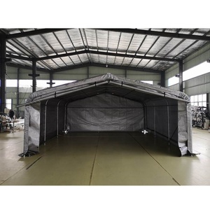 20 'x 20' Abri portable pour deux <span class=keywords><strong>voitures</strong></span> <span class=keywords><strong>Garage</strong></span> de stationnement de voiture Abri Carports Tente - Product Image 4