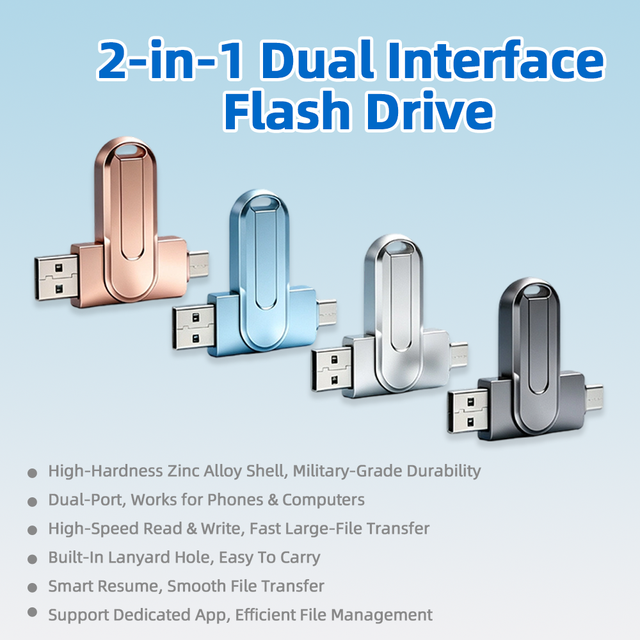 Portable USB Flash Drive 3.0 High Transmission Speed 32GB 64GB 128GB 256GB U Disk for Computer Laptop Daily Use