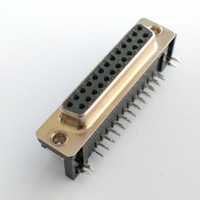 Usine personnalisée mâle femelle 90 180 degrés d-subminiature Vga Base D sous-connecteur soudure électrique D-sub connecteur
