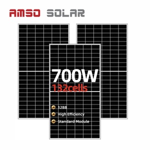 Amso AS665S9-132พลังงานแสงอาทิตย์700วัตต์โมโนคริสตัลไลน์แก้วซิลิคอน PERC ครึ่งเซลล์ได้รับการรับรองจาก CE TUV - Product Image 1
