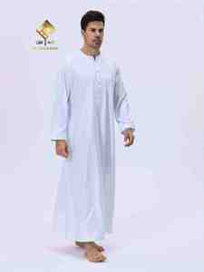 Nouvelle Robe Arabe Homme 2025 en Tissu Doux Anti-Boulochage de Qualité Supérieure, Style Marocain, Manches Longues, Coupe Universelle - Product Image 3