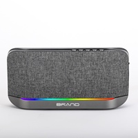 Altavoz Bluetooth de Pared con Batería Extraíble, Altavoz de Tela con Luz RGB, Sistema de Subwoofer Portátil para el Hogar