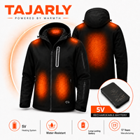 Veste chauffante professionnelle 7,4 V avec batterie de 15 000 mAh, manteau chauffant imperméable en fibre de carbone pour moto et travaux en extérieur